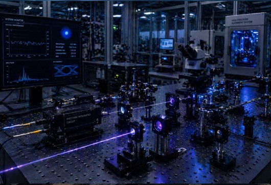 Research laboratory laser optics